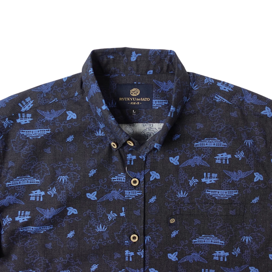 Men’s かりゆしウェア SHURIJO (ボタンダウン)