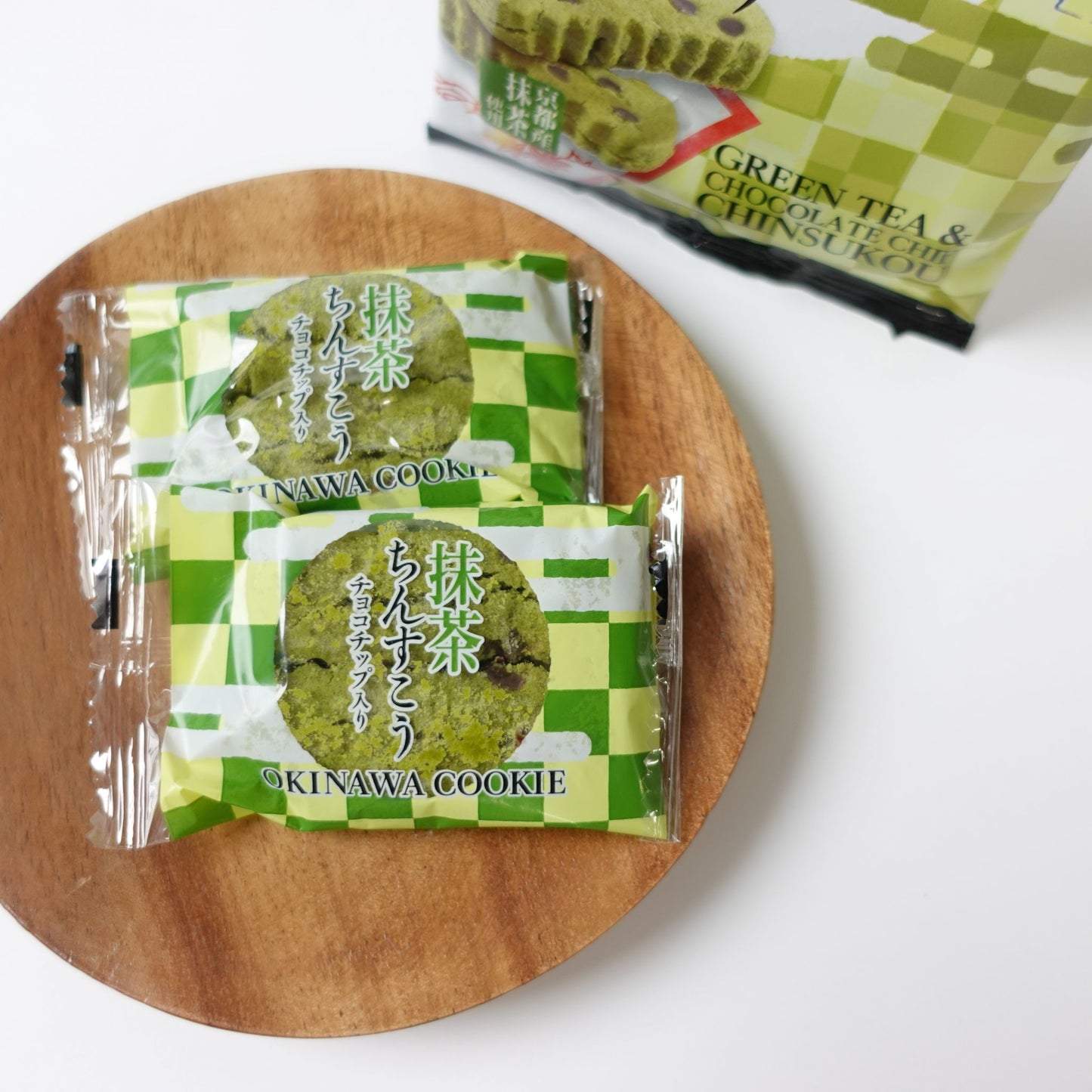 抹茶ちんすこう チョコチップ入り 6個入り(2×3袋)