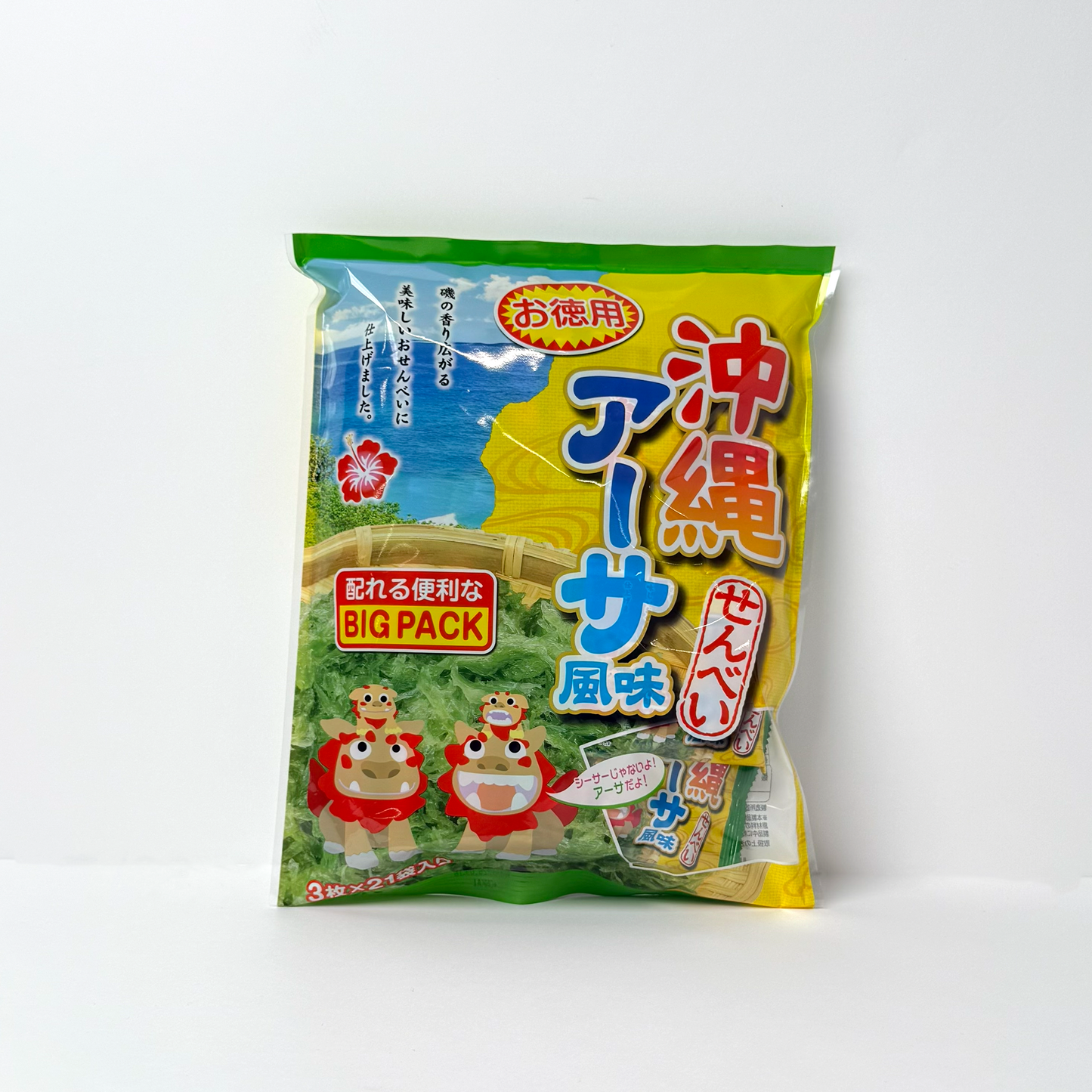 沖縄アーサせんべい Big Pack