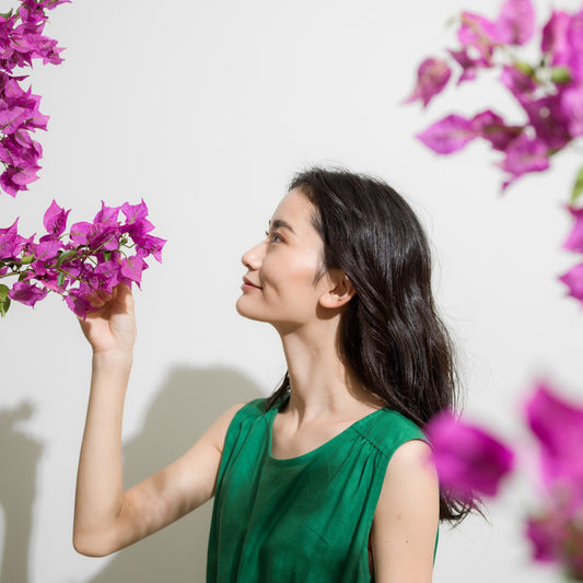 THIDA BREEZE クルーネックティアードワンピース