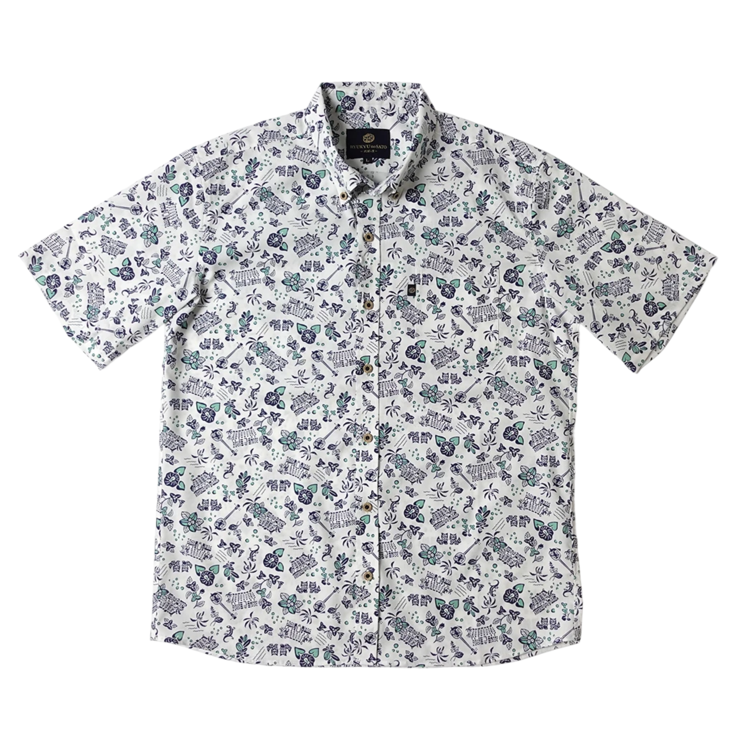 Men’s かりゆしウェア UCHINA-(ボタンダウン)