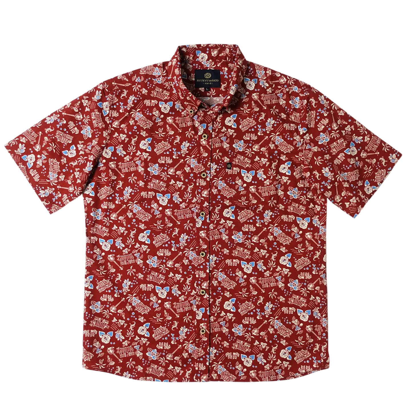 Men’s かりゆしウェア UCHINA-(ボタンダウン)