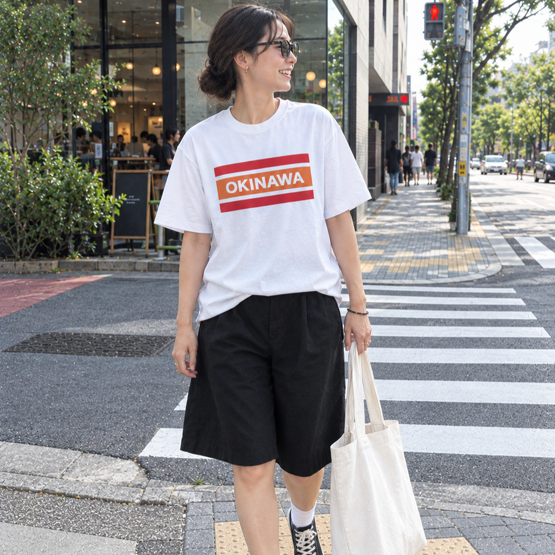 OKINAWA ラインTシャツ