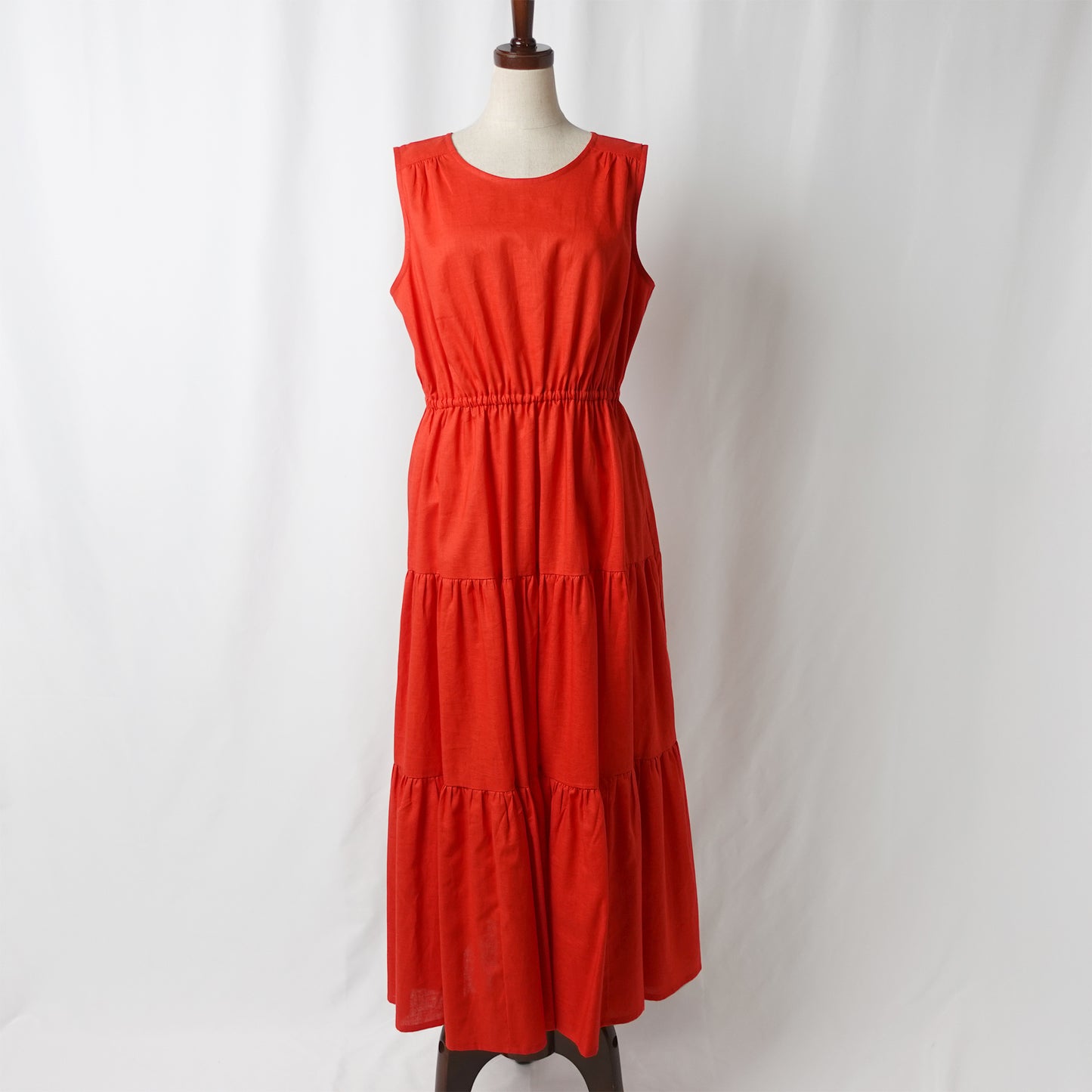 THIDA BREEZE クルーネックティアードワンピース