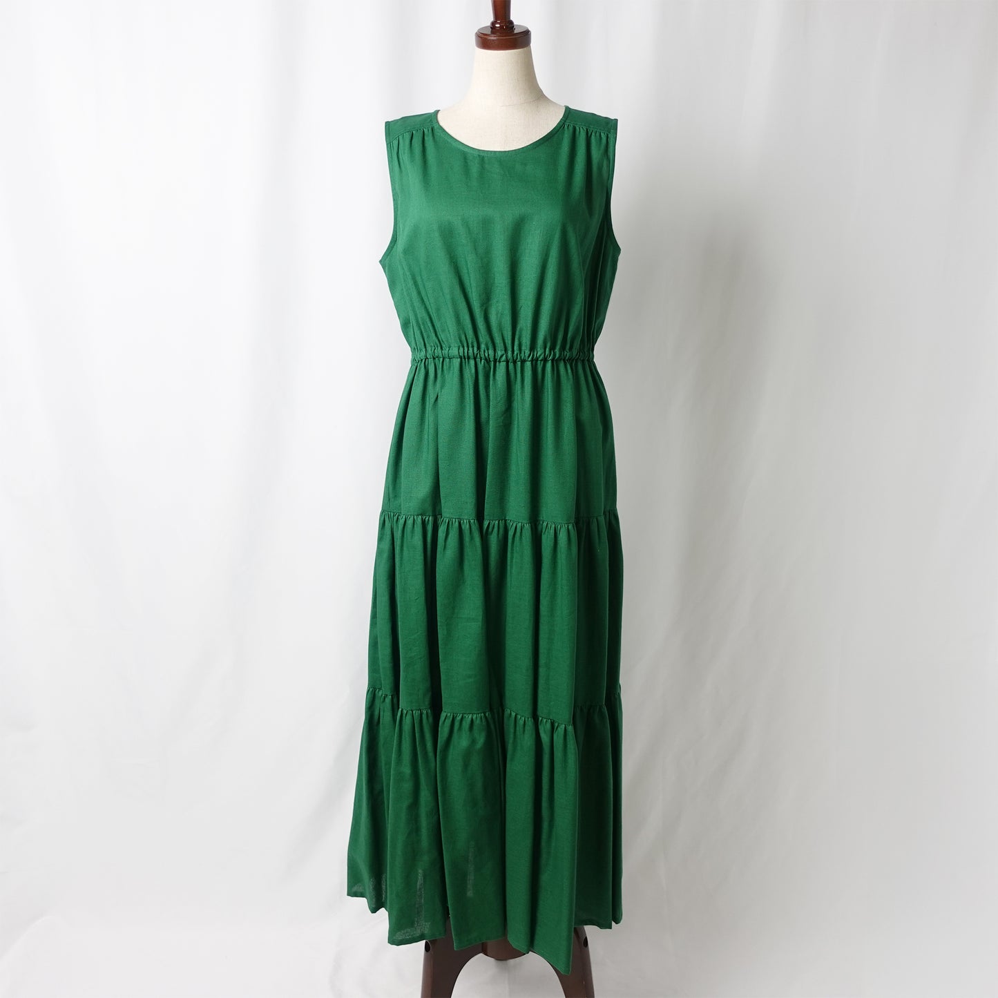 THIDA BREEZE クルーネックティアードワンピース