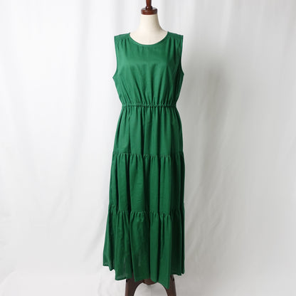 THIDA BREEZE クルーネックティアードワンピース