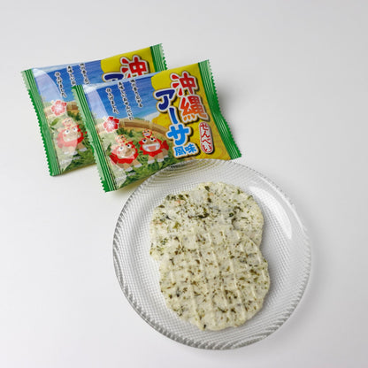 沖縄アーサ風味せんべい(大) 36枚入り(3枚×12袋)