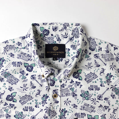 Men’s かりゆしウェア UCHINA-(ボタンダウン)