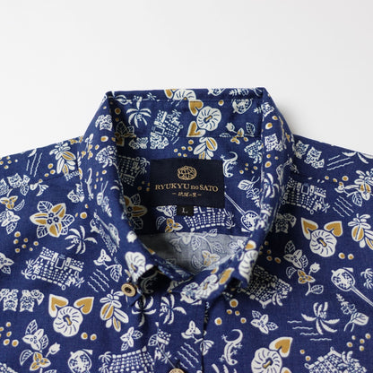 Men’s かりゆしウェア UCHINA-(ボタンダウン)