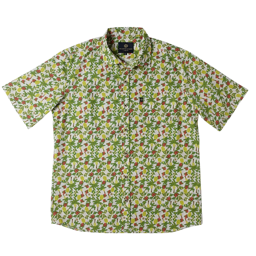 Men’s かりゆしウェア Jungle Okinawa (ワイドカラー）