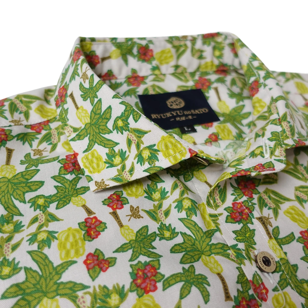 Men’s かりゆしウェア Jungle Okinawa (ワイドカラー）