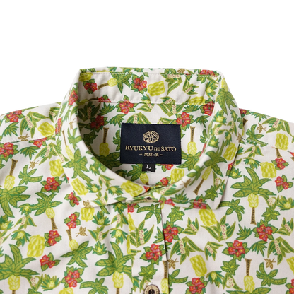 Men’s かりゆしウェア Jungle Okinawa (ワイドカラー）