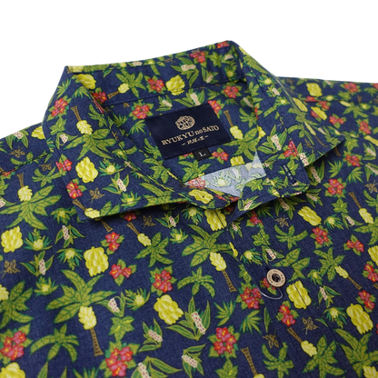 Men’s かりゆしウェア Jungle Okinawa (ワイドカラー）