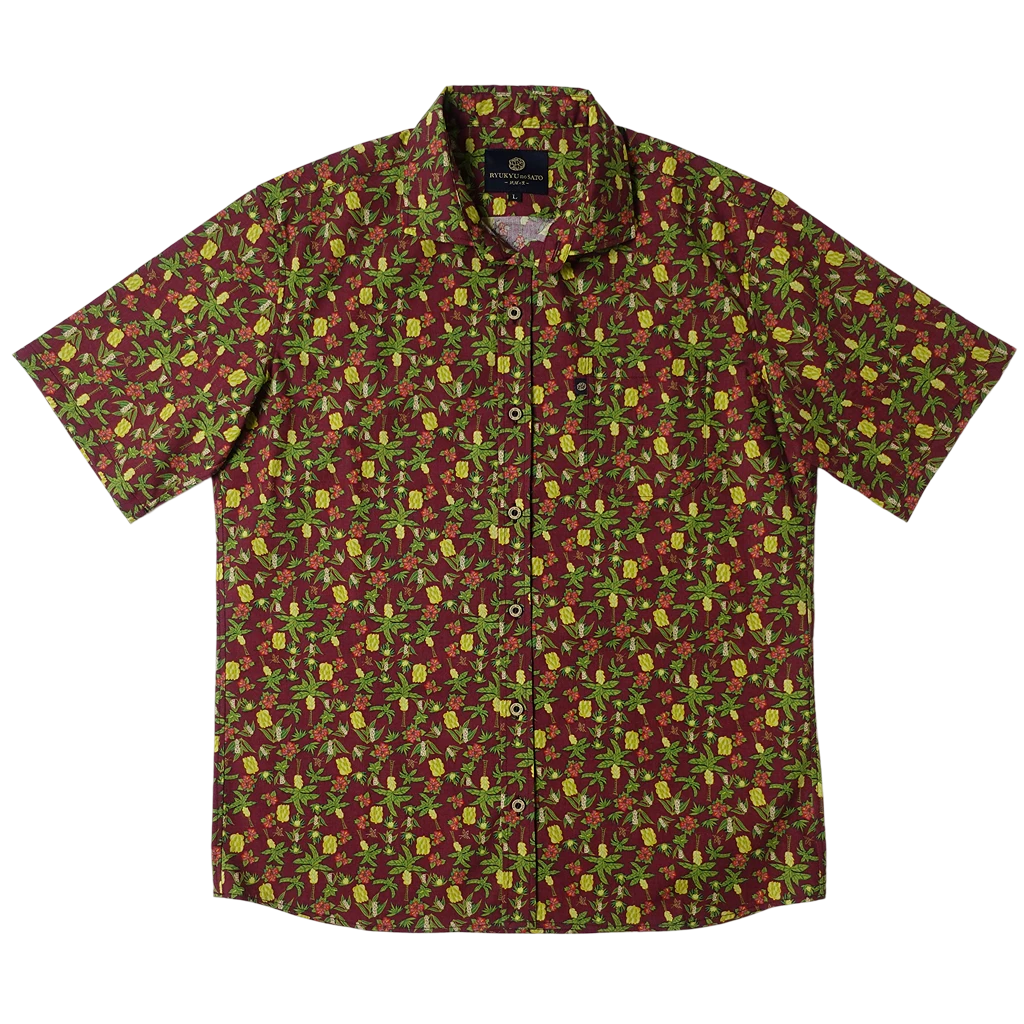 Men’s かりゆしウェア Jungle Okinawa (ワイドカラー）