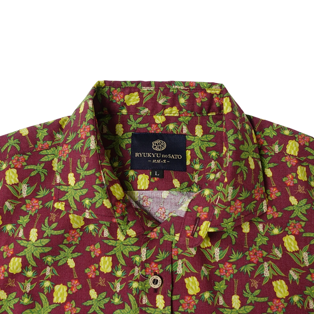 Men’s かりゆしウェア Jungle Okinawa (ワイドカラー）