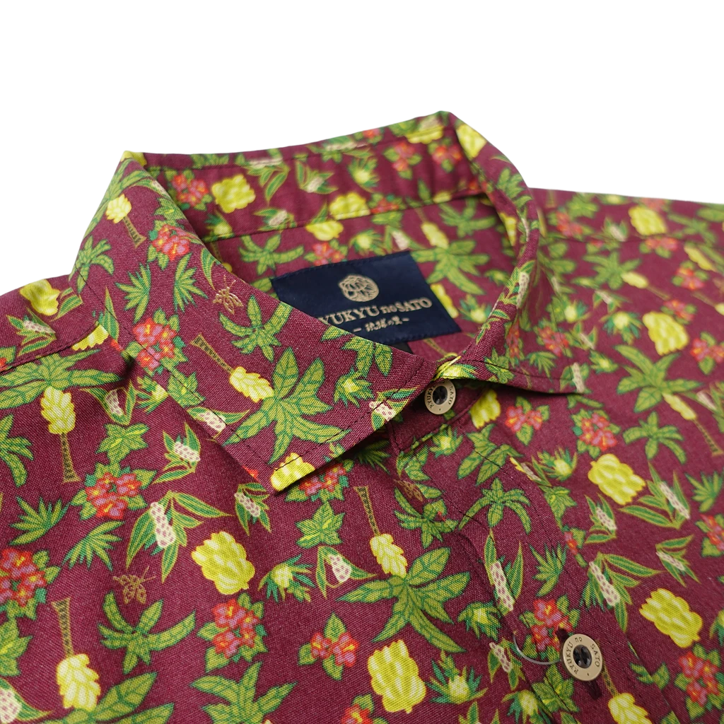 Men’s かりゆしウェア Jungle Okinawa (ワイドカラー）