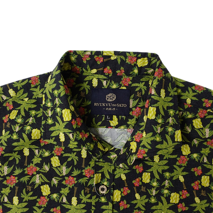 Men’s かりゆしウェア Jungle Okinawa (ワイドカラー）
