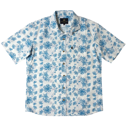Men’s かりゆしウェア Watermark HAIBI(ワイドカラー）
