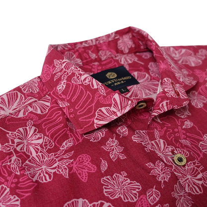 Men’s かりゆしウェア Watermark HAIBI(ワイドカラー）