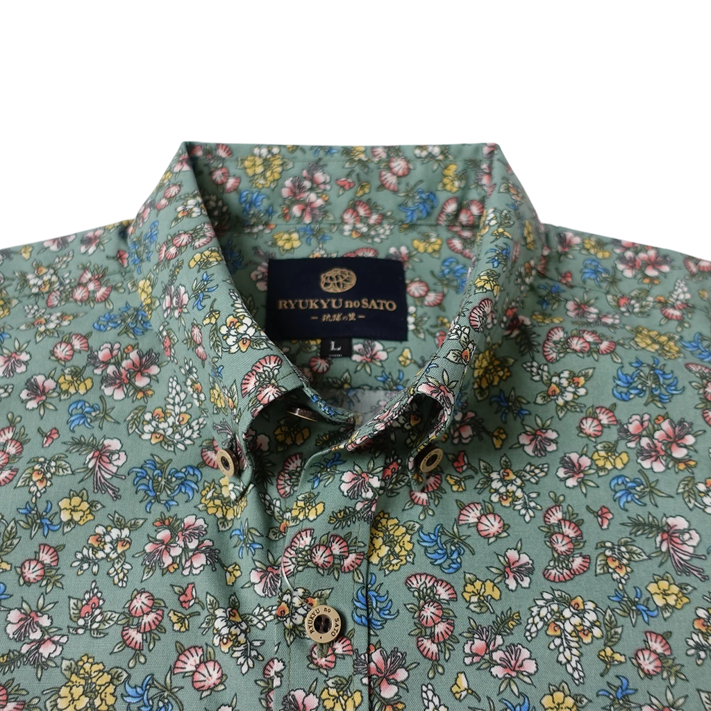 Men’s かりゆしウェア 琉花(ボタンダウン)