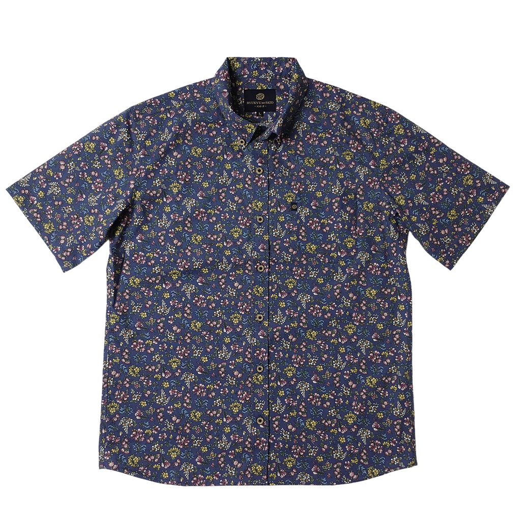 Men’s かりゆしウェア 琉花(ボタンダウン)