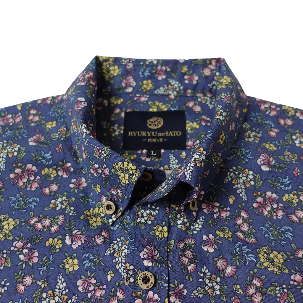 Men’s かりゆしウェア 琉花(ボタンダウン)