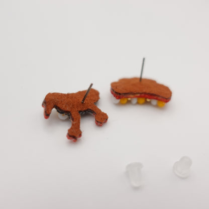 nuuno ピアス-ヤンバルクイナと花笠-