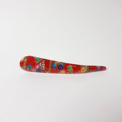 紅型柄 コンコルド ヘアクリップ