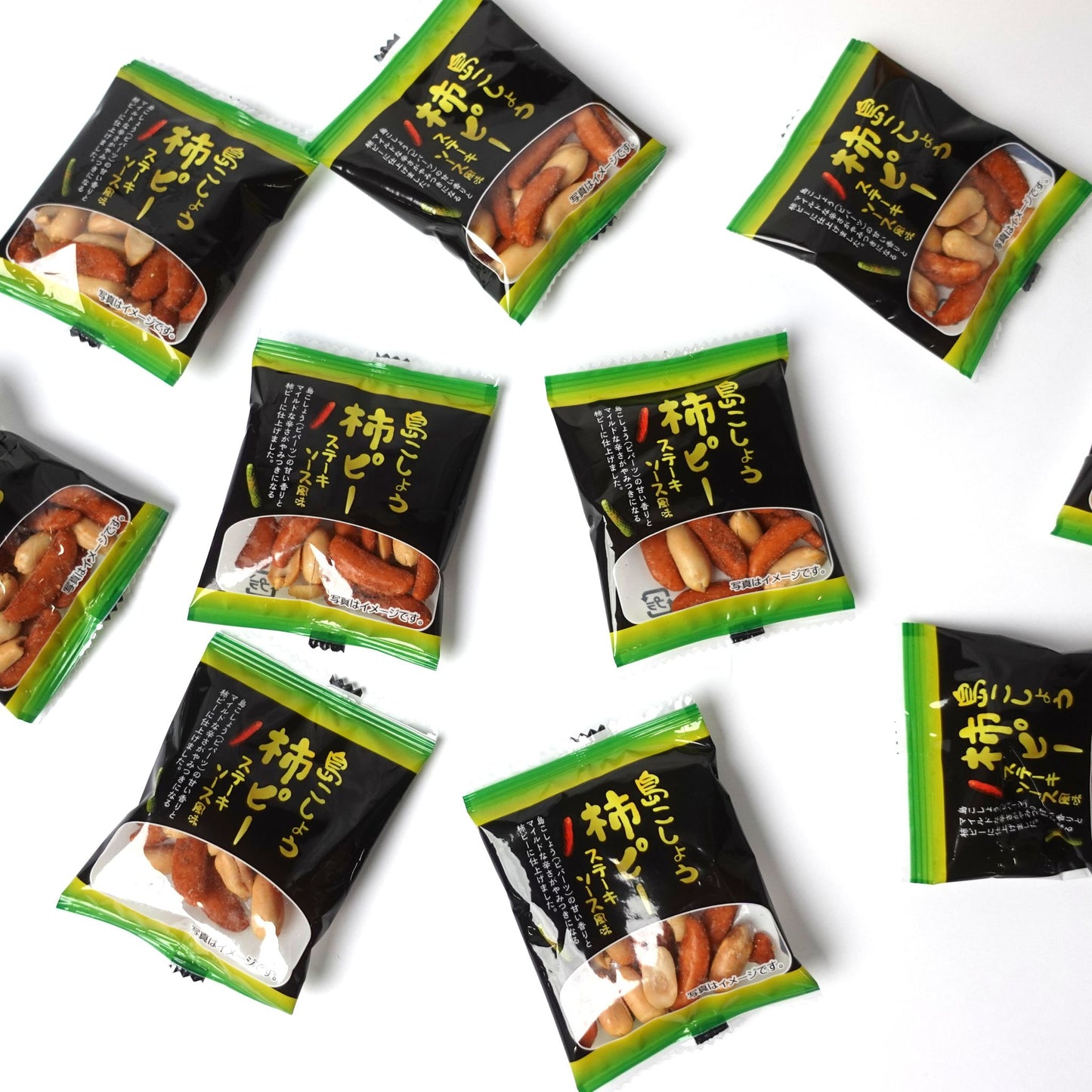 島こしょう柿ピー ステーキソース風味 16袋入り