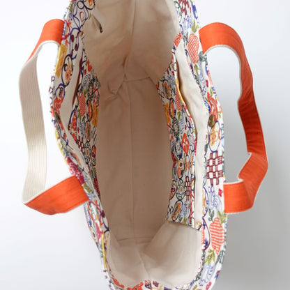 RYUKYU COLLAGE トートバッグ中(ちゃんぷるー柄)