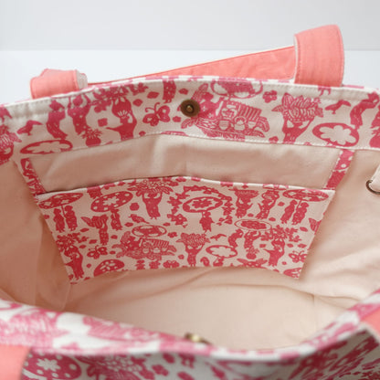 RYUKYU COLLAGE トートバッグ中(市場柄)