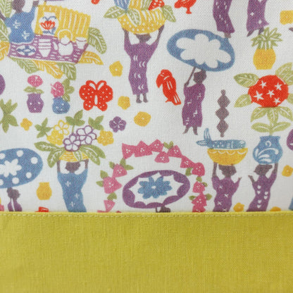 RYUKYU COLLAGE トートバッグ中(市場柄)