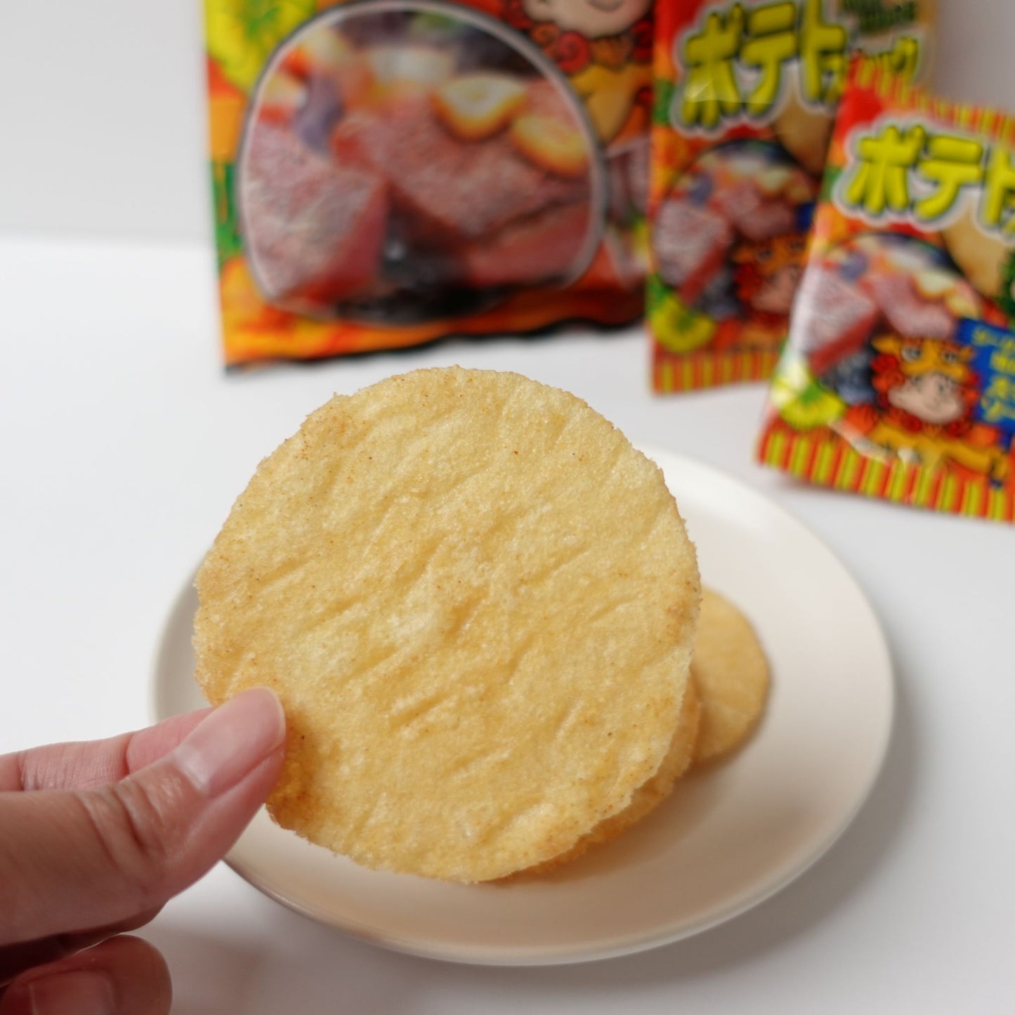 ポテトスナック シークワサーを効かせたステーキソース風味 Big Pack 36枚入り(2枚×18袋)