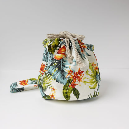 THIDA BREEZE 巾着ショルダーBag（Botanical）