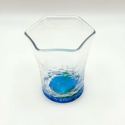 RYUKYU GLASS WORKS 海風 オキナワオーシャン 六角グラス