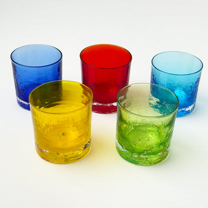 RYUKYU GLASS WORKS 海風 ネオン ロックグラス