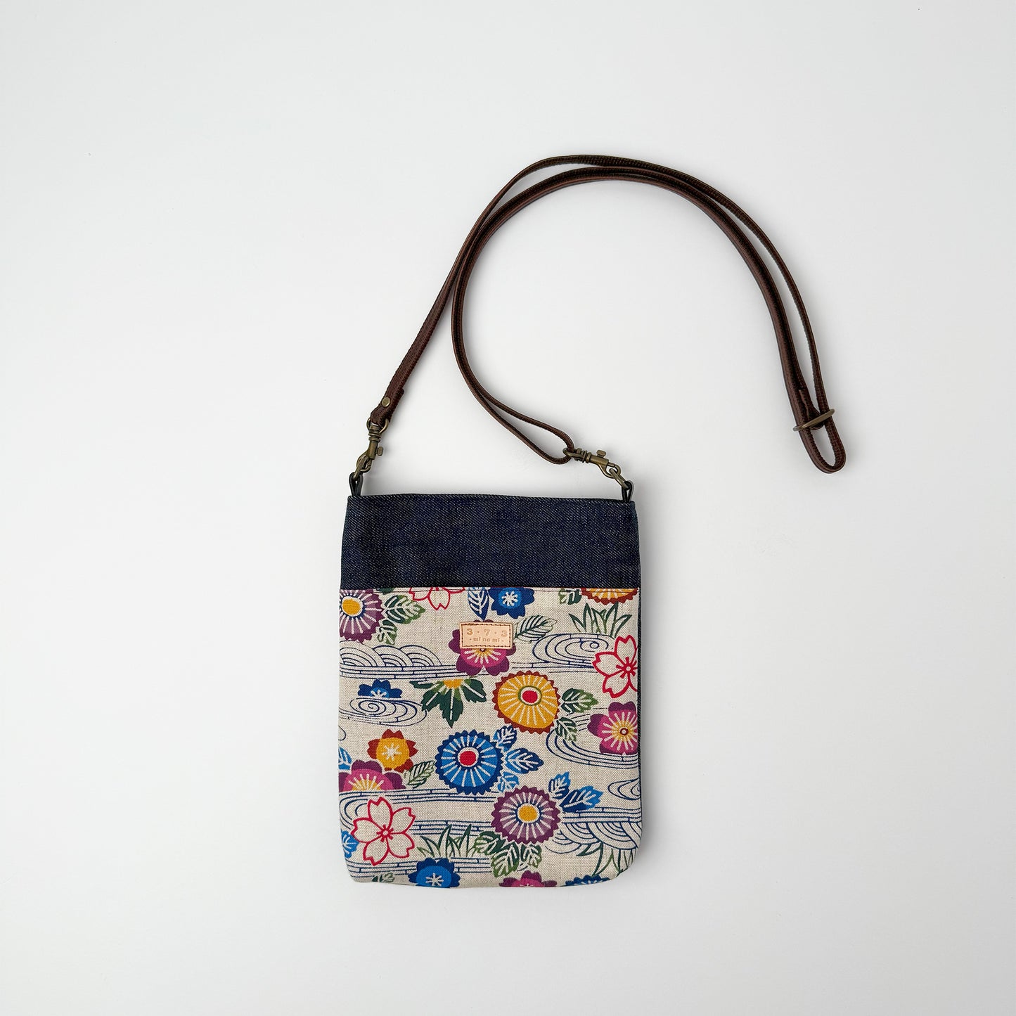 ３・７・３デニムサコッシュバッグ