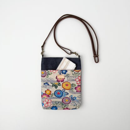 ３・７・３デニムサコッシュバッグ