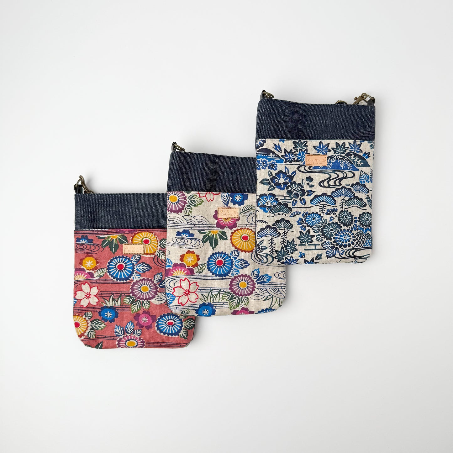 ３・７・３デニムサコッシュバッグ