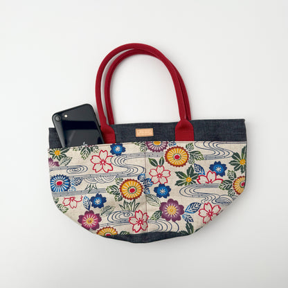 ３・７・３デニムマルシェバッグ(小）