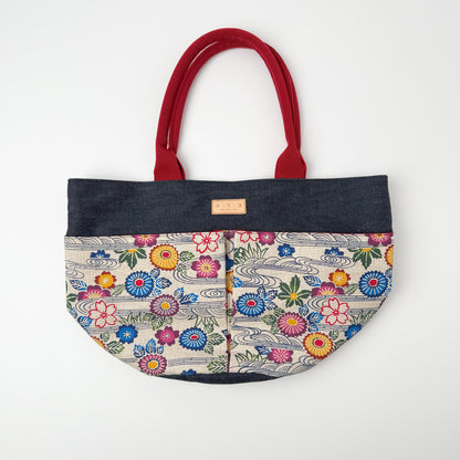 ３・７・３デニムマルシェバッグ(大)