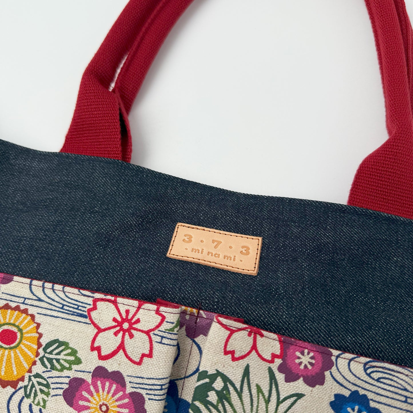 ３・７・３デニムマルシェバッグ(大)