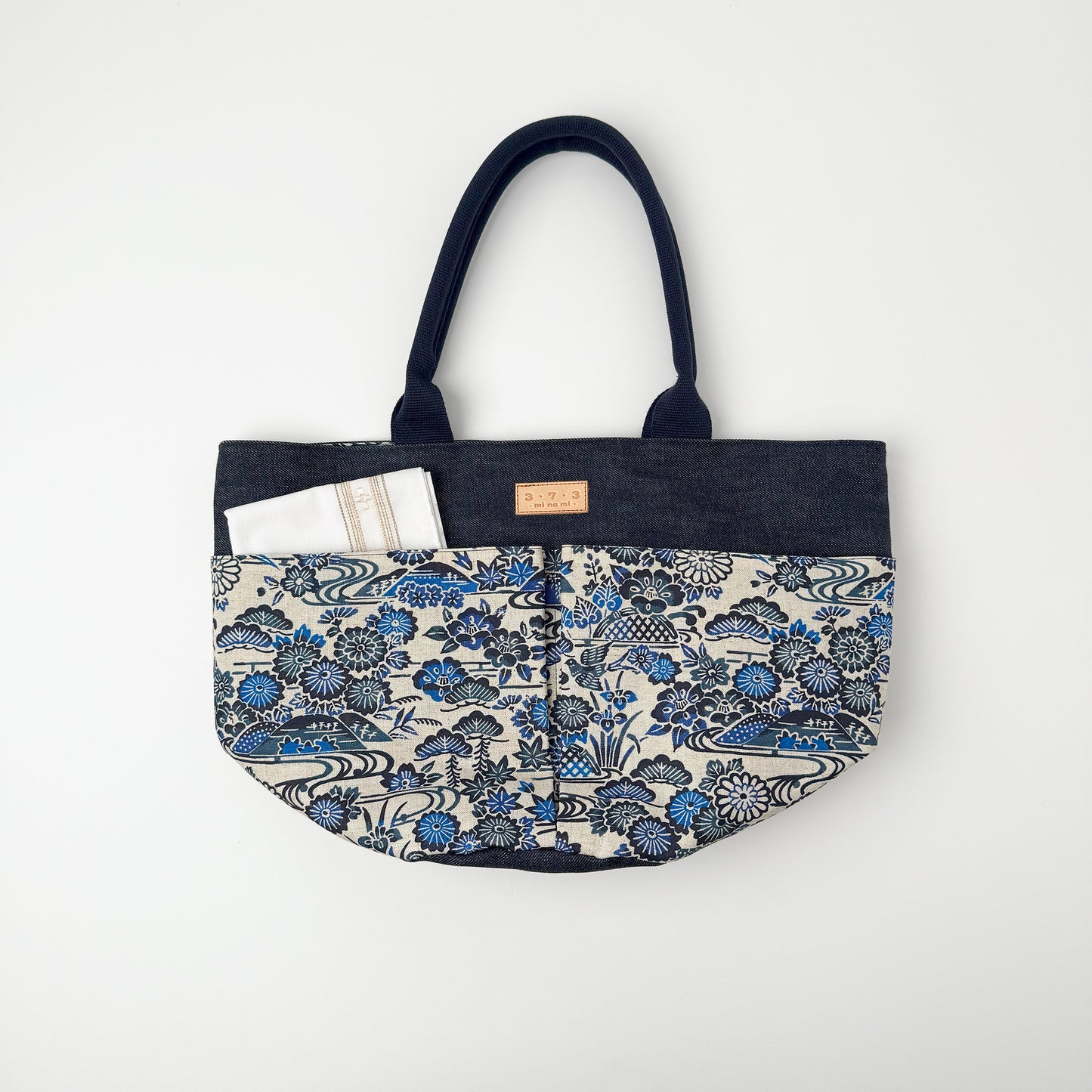 ３・７・３デニムマルシェバッグ(大)