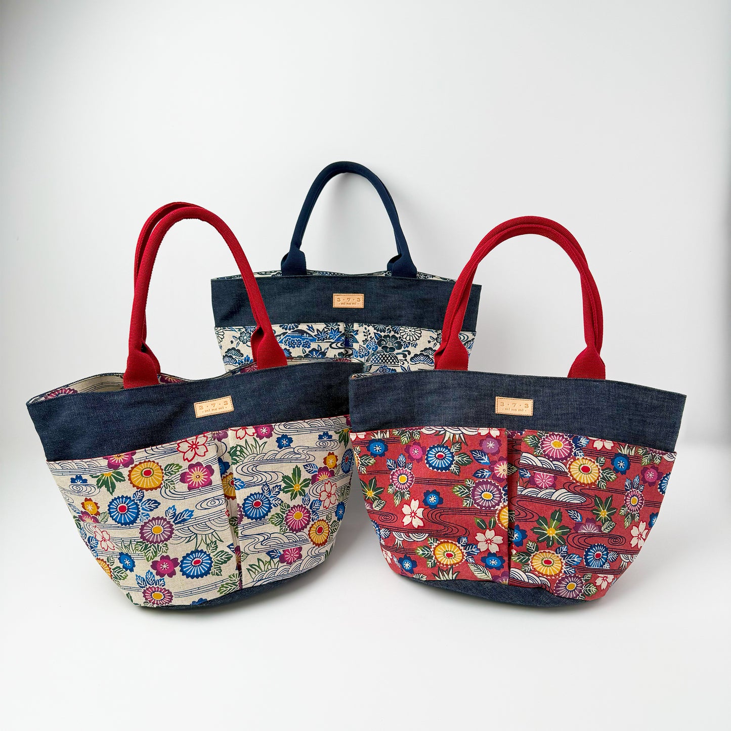 ３・７・３デニムマルシェバッグ(大)