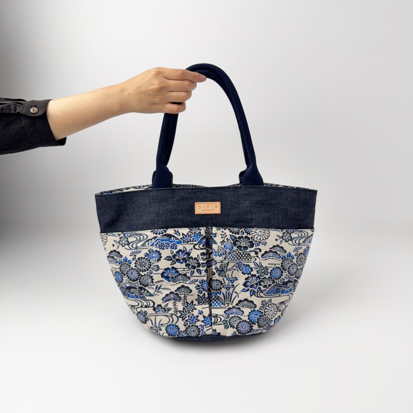 ３・７・３デニムマルシェバッグ(大)