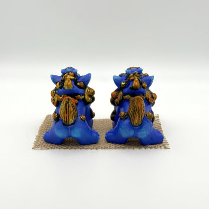 幸福の親子シーサー