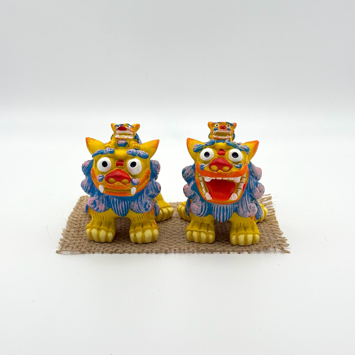 幸福の親子シーサー