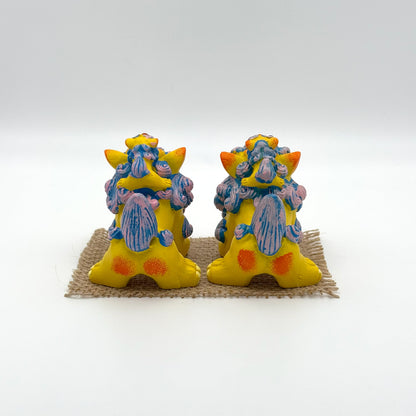 幸福の親子シーサー