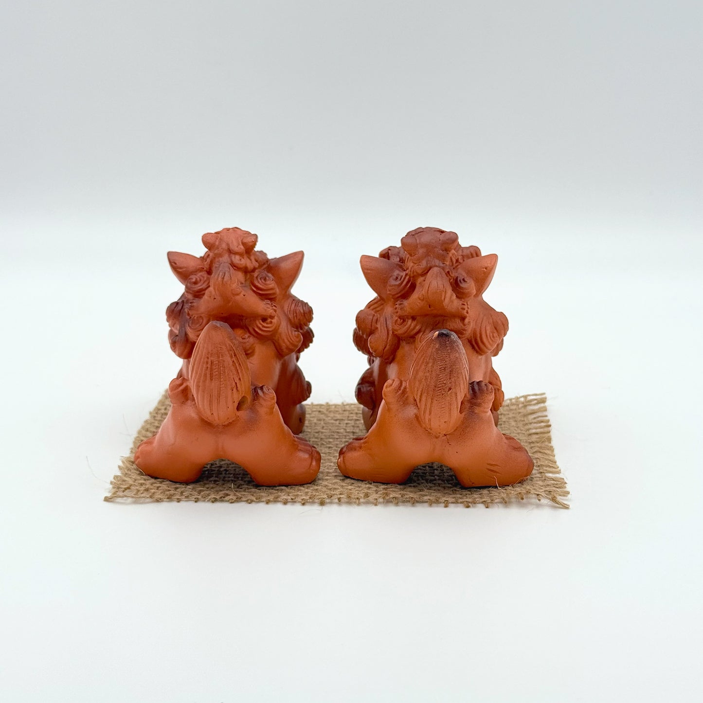 幸福の親子シーサー