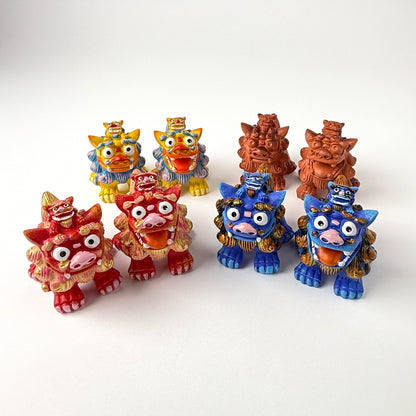 幸福の親子シーサー